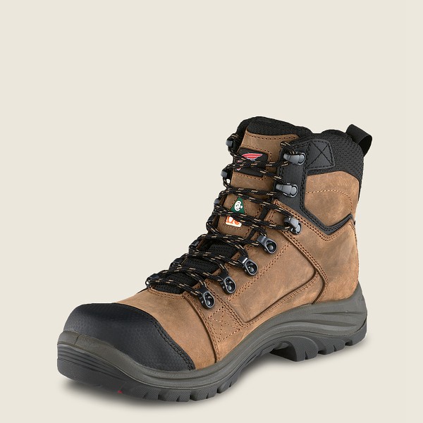 Botas de Seguridad Red Wing Hombre Marrom/Negros - Trades - 6-Inch Waterproof Csa Toe - 132-WLGSXU